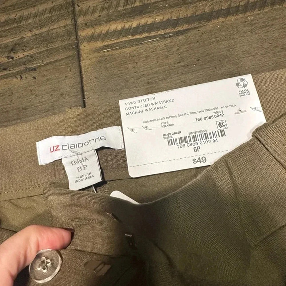 Liz Claiborne Emma 6 P Stretch Pants - Picture 3 of 4